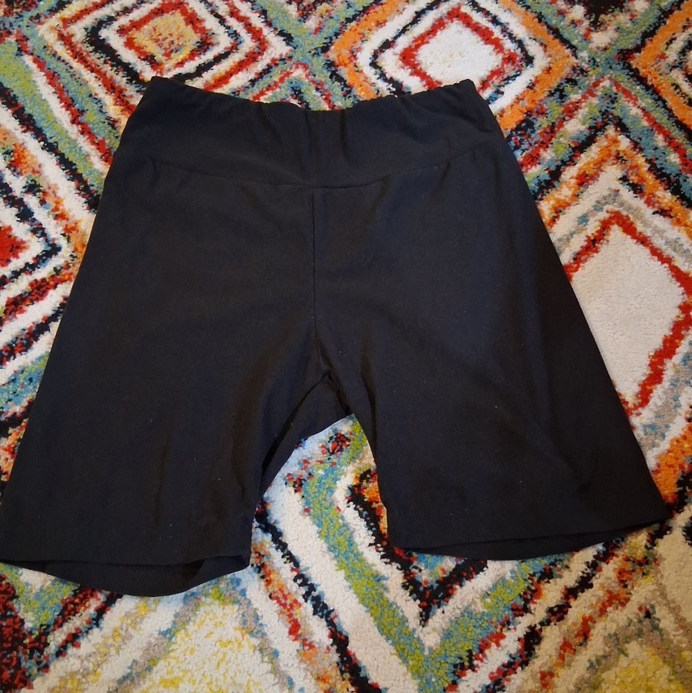 Womens Black Biker Shorts